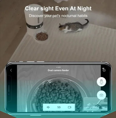 1080P Smart Pet Feeder with Camera