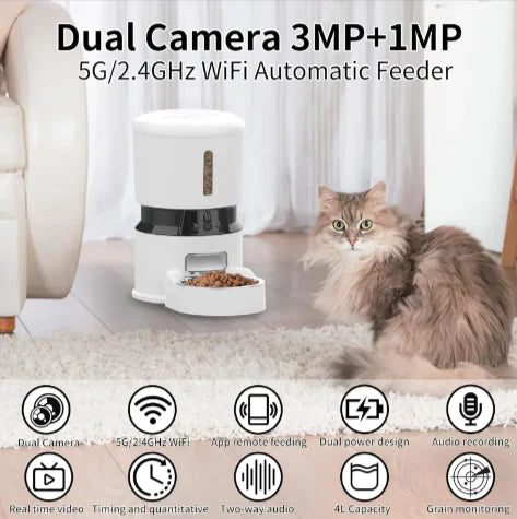 1080P Smart Pet Feeder with Camera