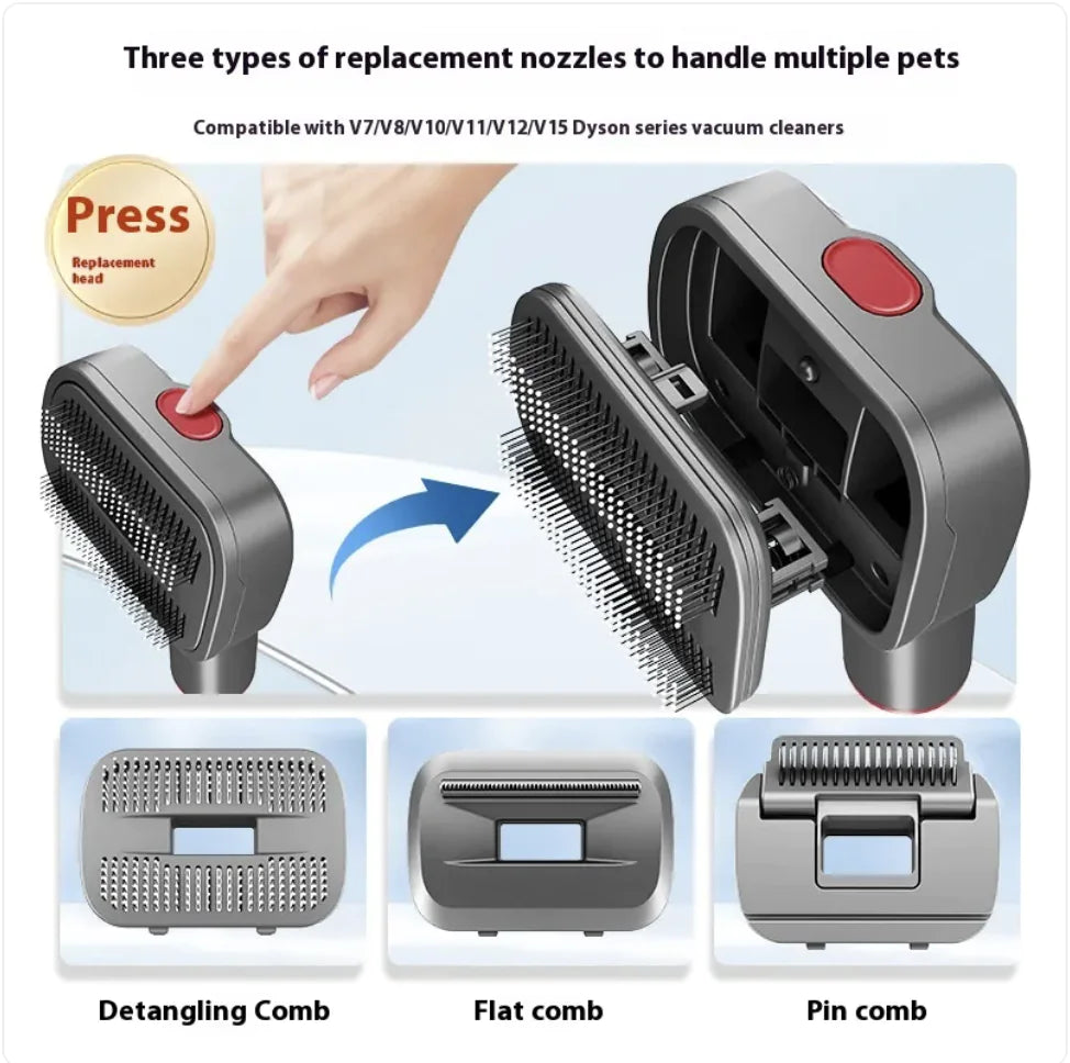 Pet Hair Suction Comb Attachment